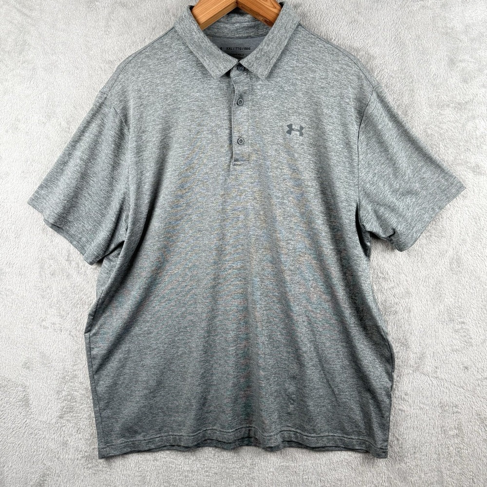 Under Armour The Playoff Poloβ Shirt Mens 2XL Gray Golf Performance Loose Fit